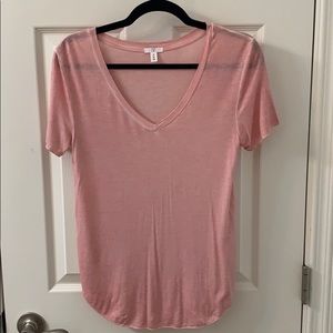 Pink v-neck tshirt